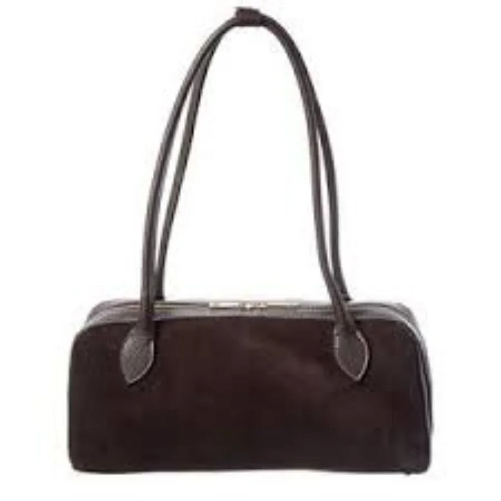 NEW ✅ Persaman New York Hazel Suede Shoulder Bag BROWN ⭐ NEW